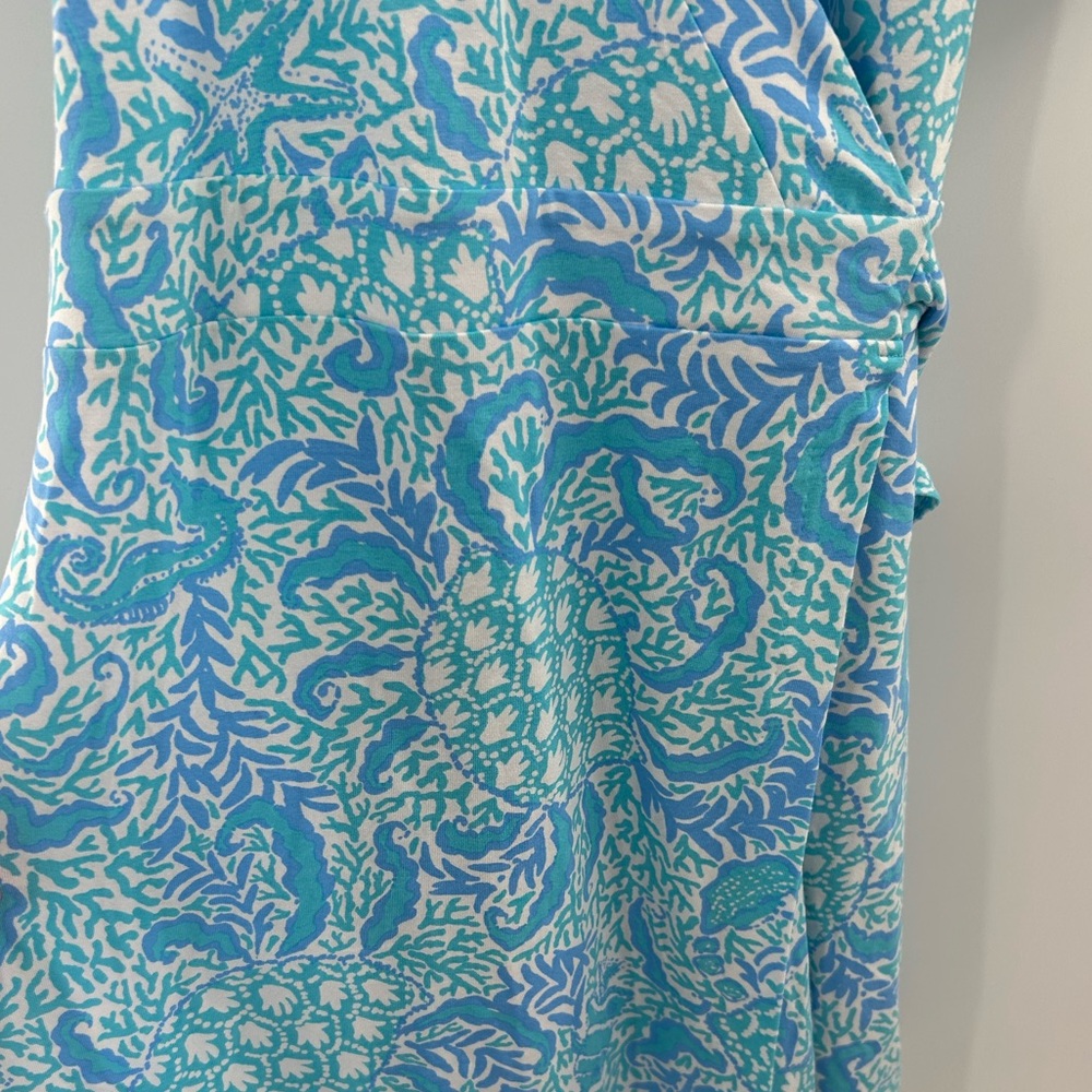 Lilly Pulitzer Blue and White Romper Dress - Picture 2 of 7